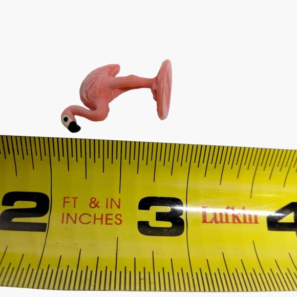 Safari Ltd Miniature Pink Flamingo Fairy garden Figure teeeny tiny 1 inch - Picture 5 of 5
